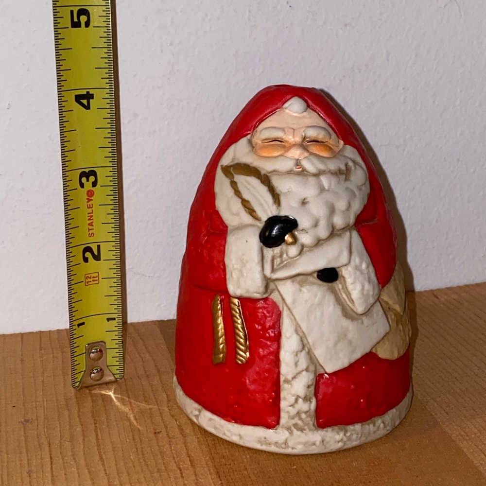 Vintage Ceramic Santa Tea Light / Candle Holder